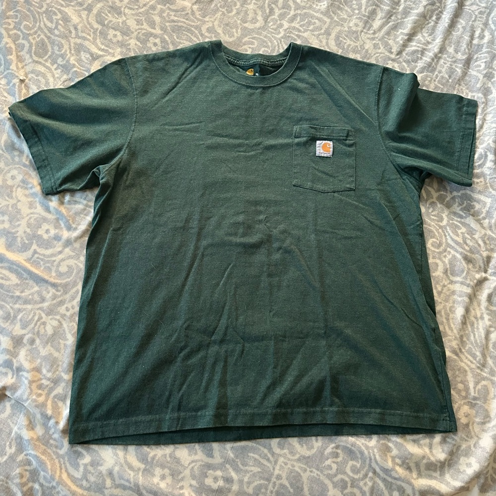 Carhartt Men's Original Fit Green Pocket T-Shirt